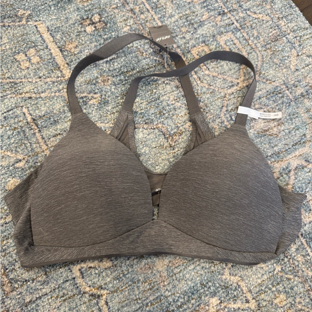 Gray Wireless Bra